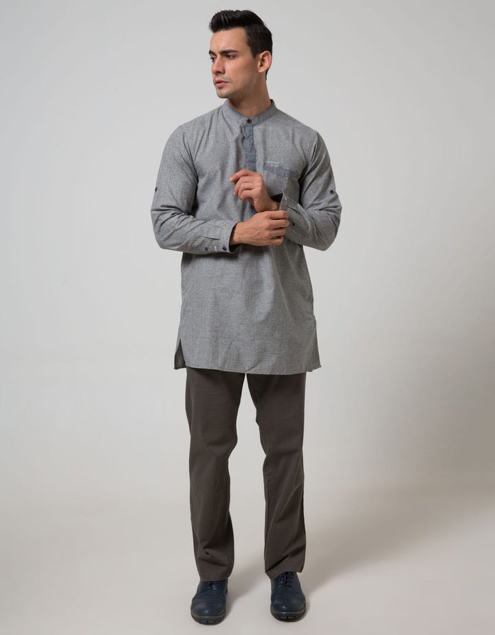 Cardinal Casual Men Kemeja Koko Lengan Panjang