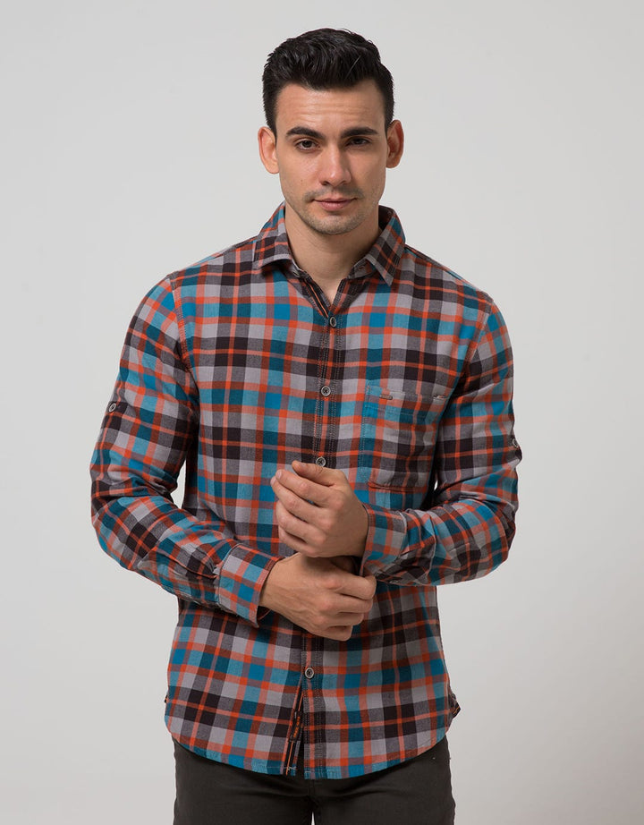 Cardinal Casual Men Kemeja Lengan Panjang