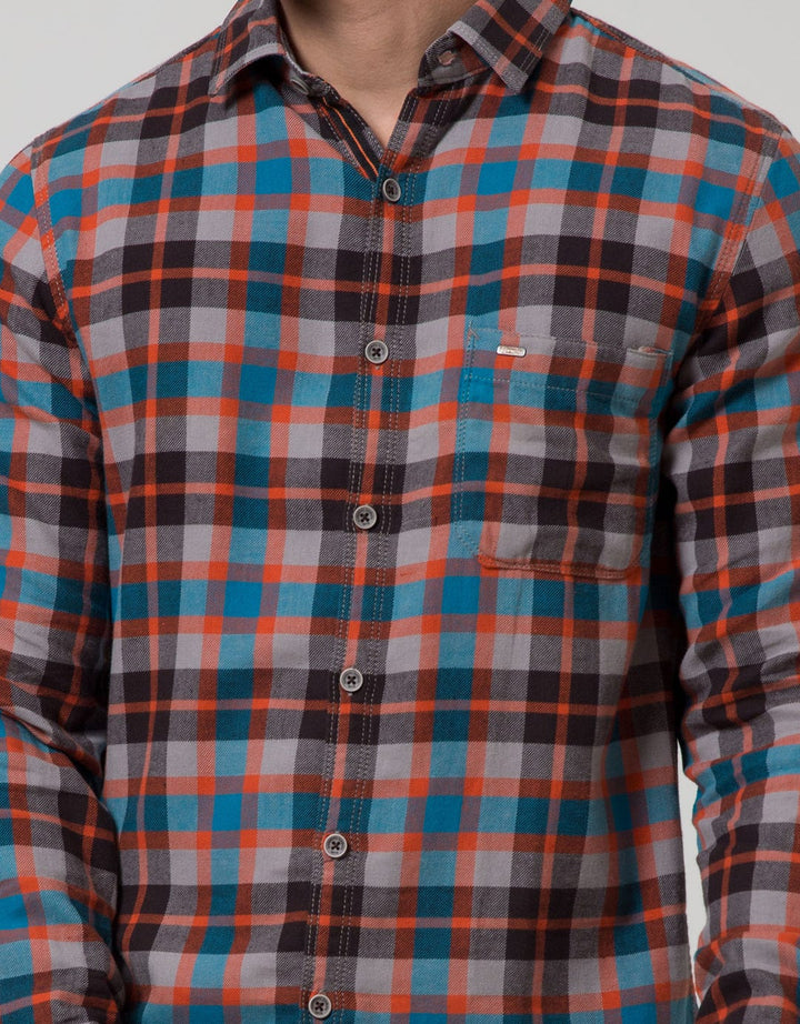 Cardinal Casual Men Kemeja Lengan Panjang