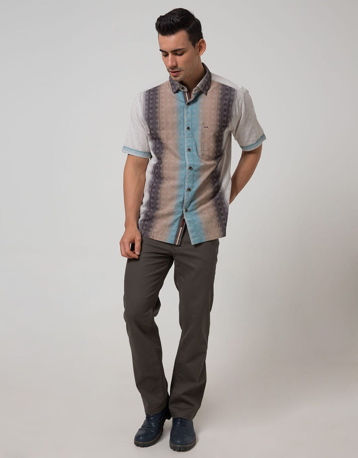 Cardinal Casual Men Kemeja Lengan Pendek