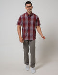 Cardinal Casual Men Kemeja Lengan Pendek