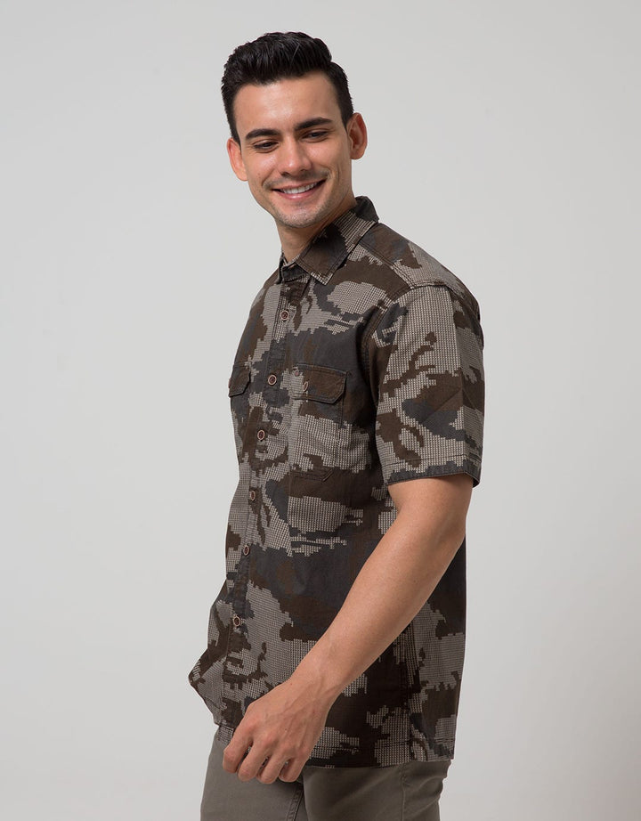 Cardinal Casual Men Kemeja Lengan Pendek