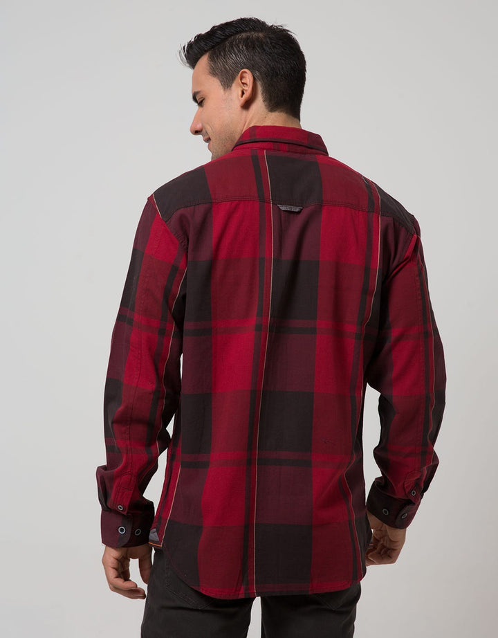 Cardinal Casual Men Kemeja Lengan Panjang