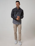 Cardinal Casual Men Kemeja Lengan Panjang