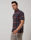 Cardinal Casual Men Kemeja Lengan Pendek