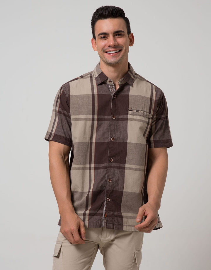 Cardinal Casual Men Kemeja Lengan Pendek