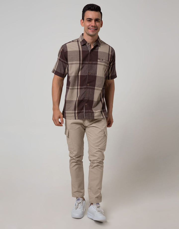 Cardinal Casual Men Kemeja Lengan Pendek