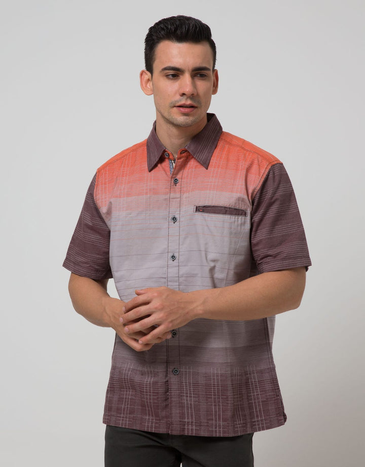 Cardinal Casual Men Kemeja Lengan Pendek