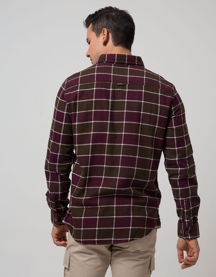 Cardinal Casual Men Kemeja Lengan Panjang
