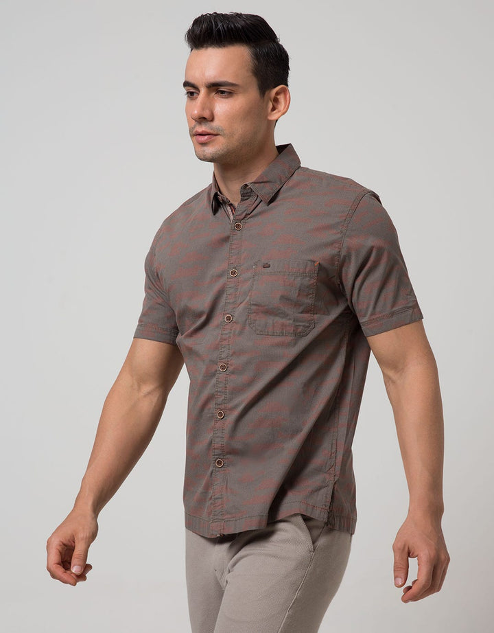 Cardinal Casual Men Kemeja Lengan Pendek