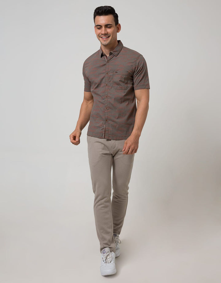 Cardinal Casual Men Kemeja Lengan Pendek