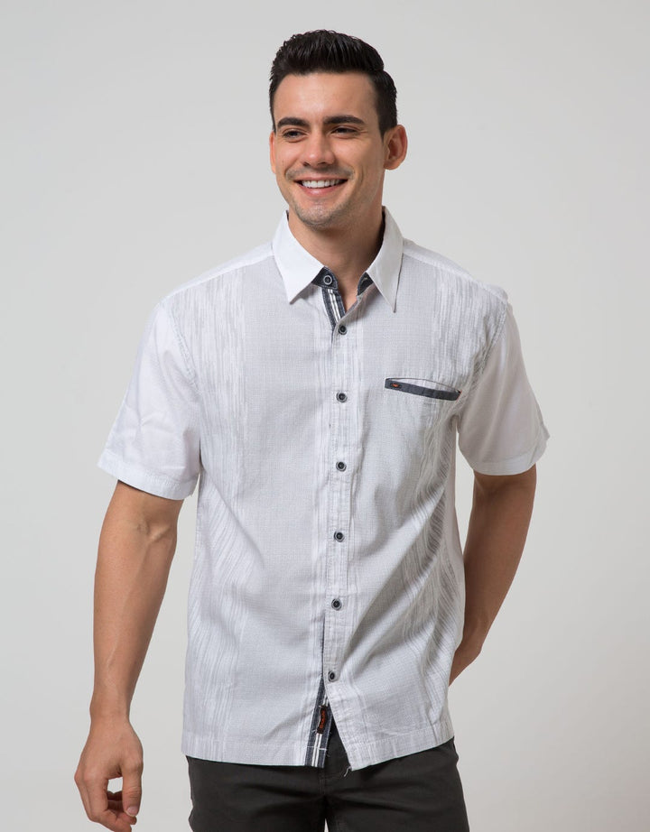 Cardinal Casual Men Kemeja Lengan Pendek