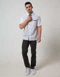 Cardinal Casual Men Kemeja Lengan Pendek