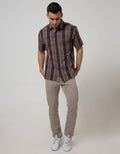 Cardinal Casual Men Kemeja Lengan Pendek