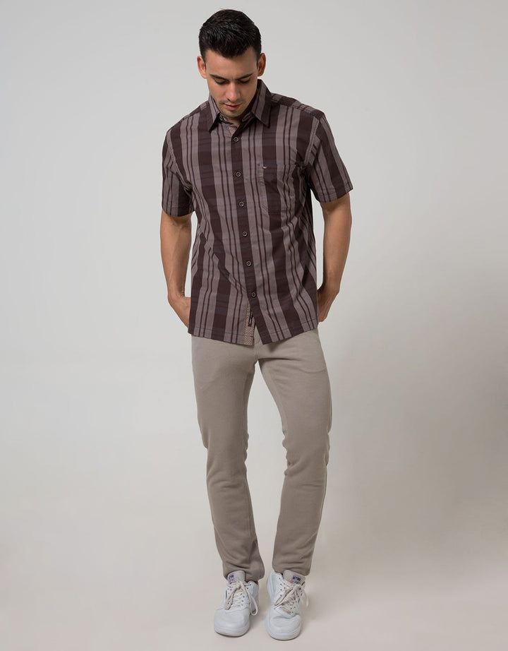Cardinal Casual Men Kemeja Lengan Pendek