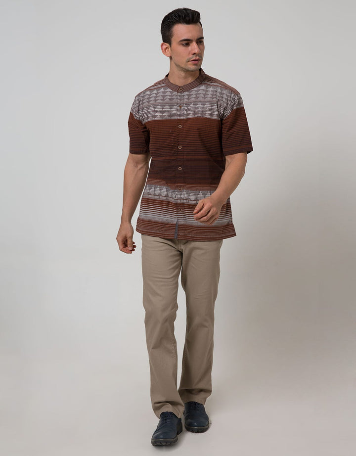 Cardinal Casual Men Kemeja Koko Lengan Pendek