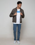 Cardinal Casual Men Jacket With Zipper