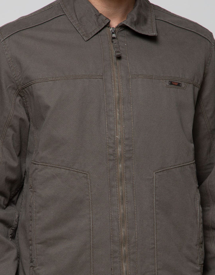Cardinal Casual Men Jacket With Zipper