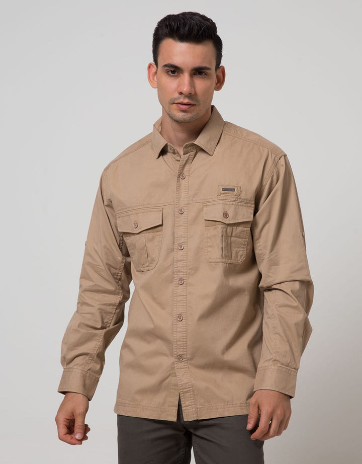 Cardinal Casual Men Kemeja Lengan Panjang