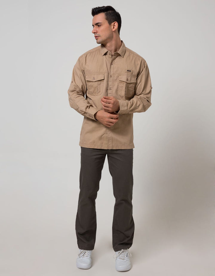 Cardinal Casual Men Kemeja Lengan Panjang