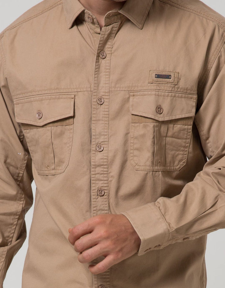 Cardinal Casual Men Kemeja Lengan Panjang