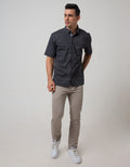 Cardinal Casual Men Kemeja Lengan Pendek