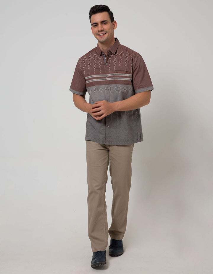 Cardinal Casual Men Kemeja Lengan Pendek