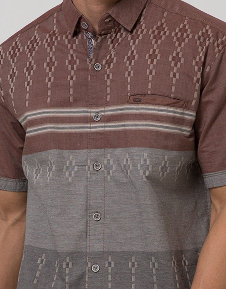 Cardinal Casual Men Kemeja Lengan Pendek