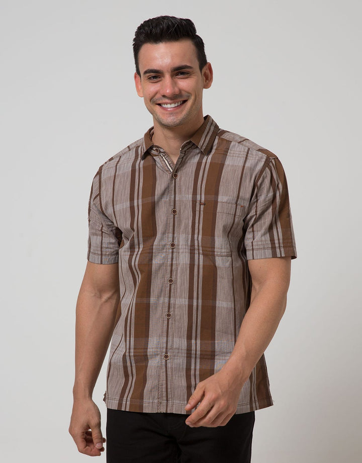 Cardinal Casual Men Kemeja Lengan Pendek