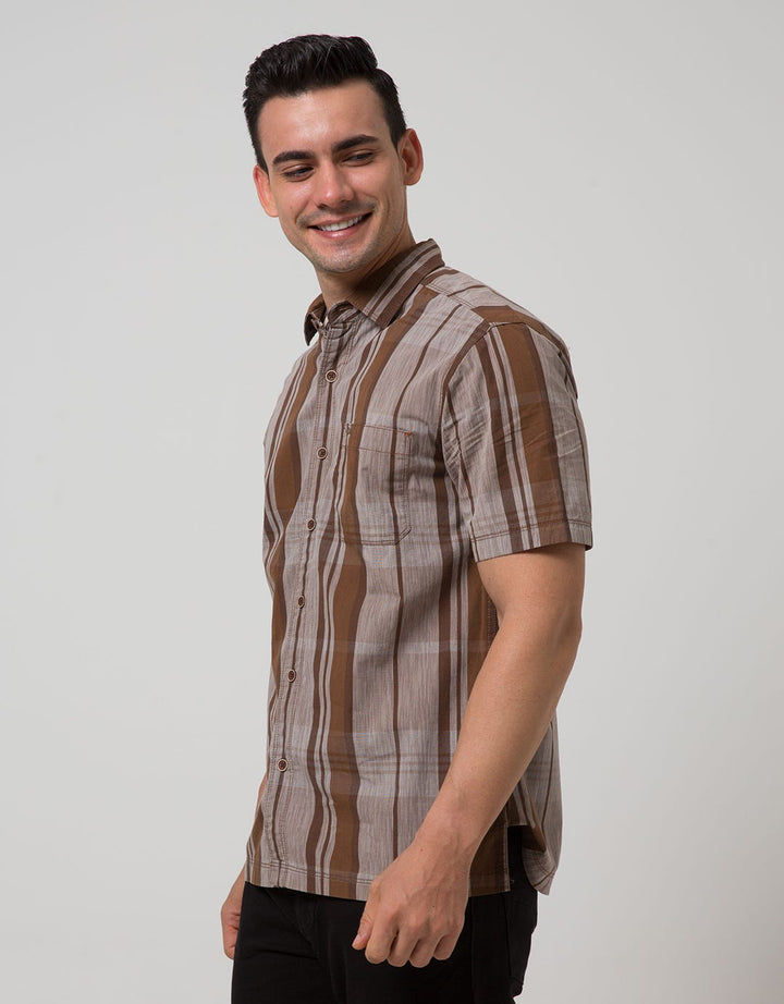 Cardinal Casual Men Kemeja Lengan Pendek