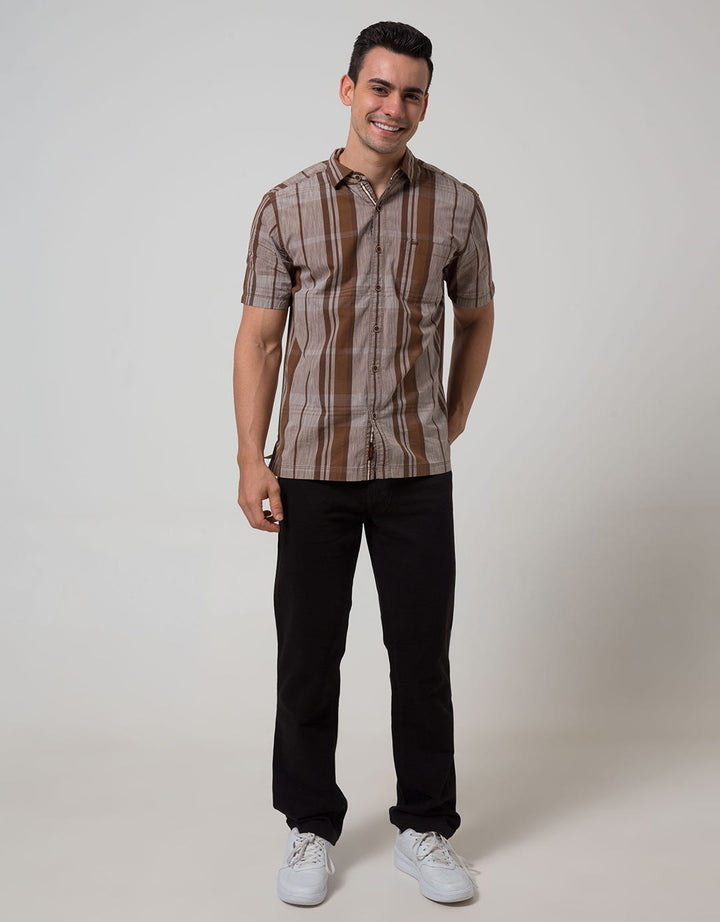 Cardinal Casual Men Kemeja Lengan Pendek