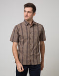 Cardinal Casual Stripe Men Cotton Shirt
