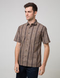 Cardinal Casual Stripe Men Cotton Shirt