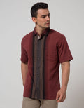 Cardinal Casual Men Kemeja Lengan Pendek