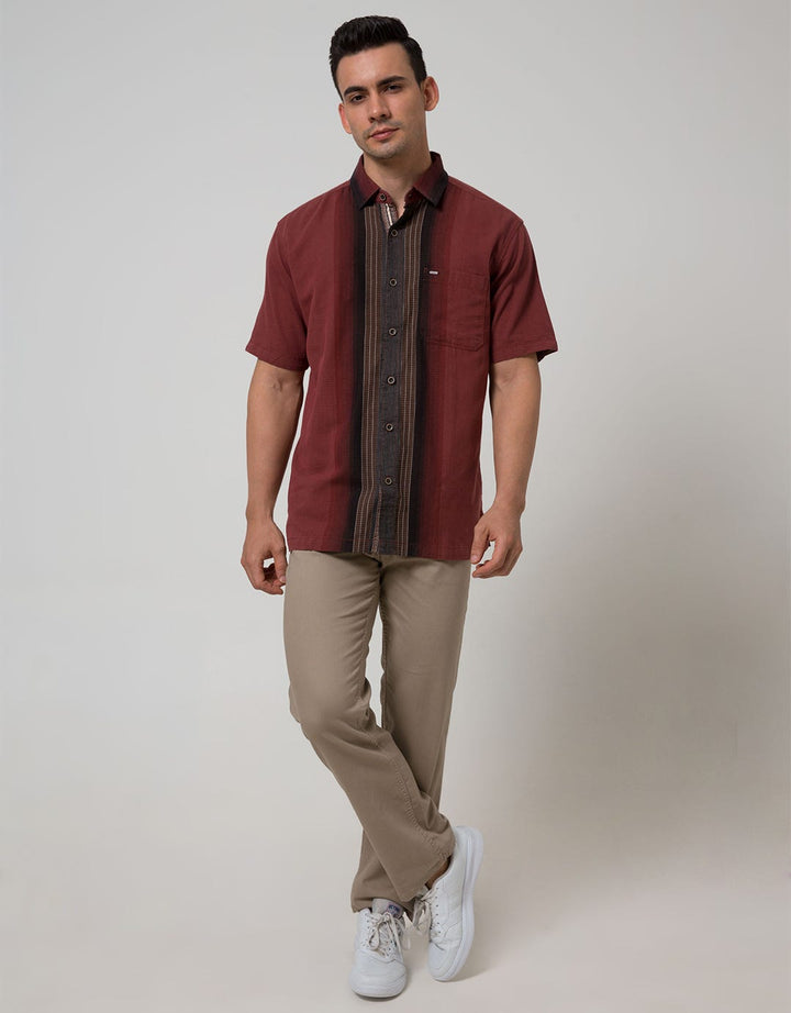 Cardinal Casual Men Kemeja Lengan Pendek
