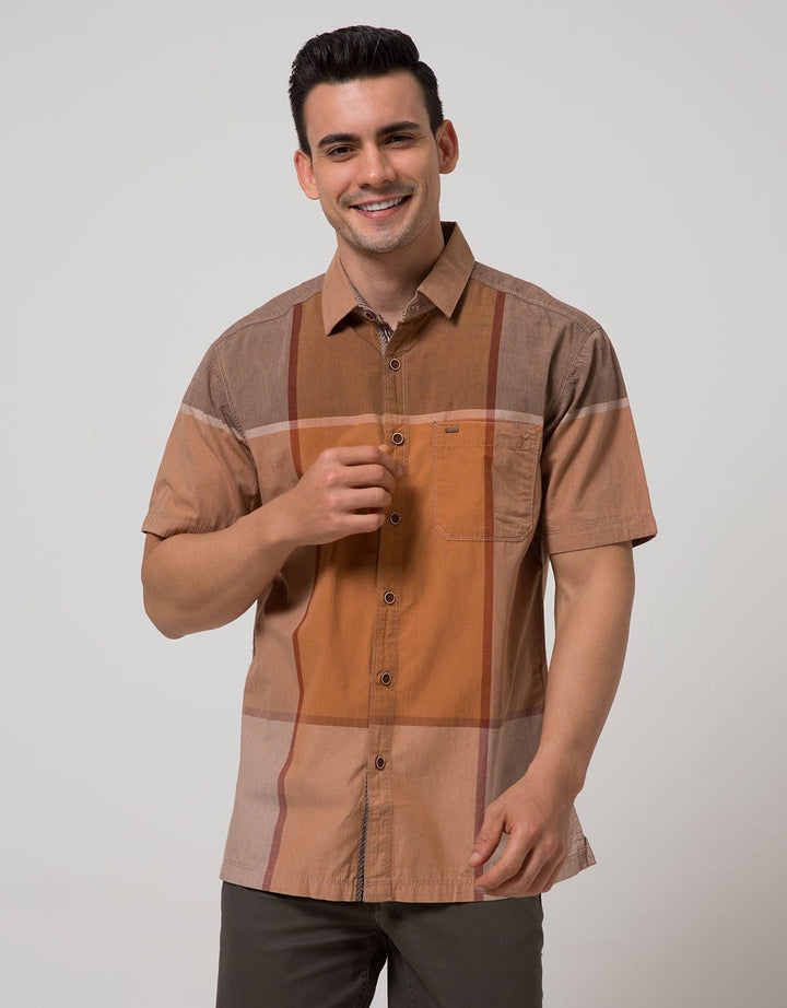 Cardinal Casual Men Kemeja Lengan Pendek