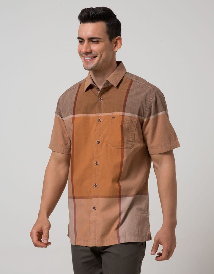 Cardinal Casual Men Kemeja Lengan Pendek