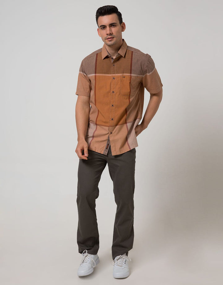 Cardinal Casual Men Kemeja Lengan Pendek