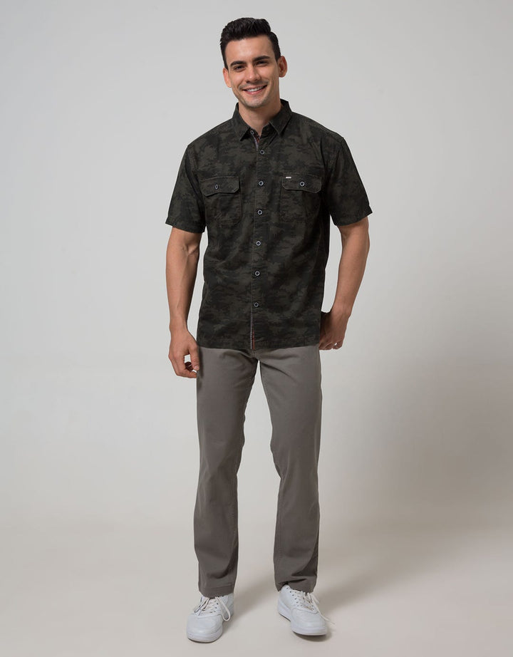 Cardinal Casual Men Kemeja Lengan Pendek