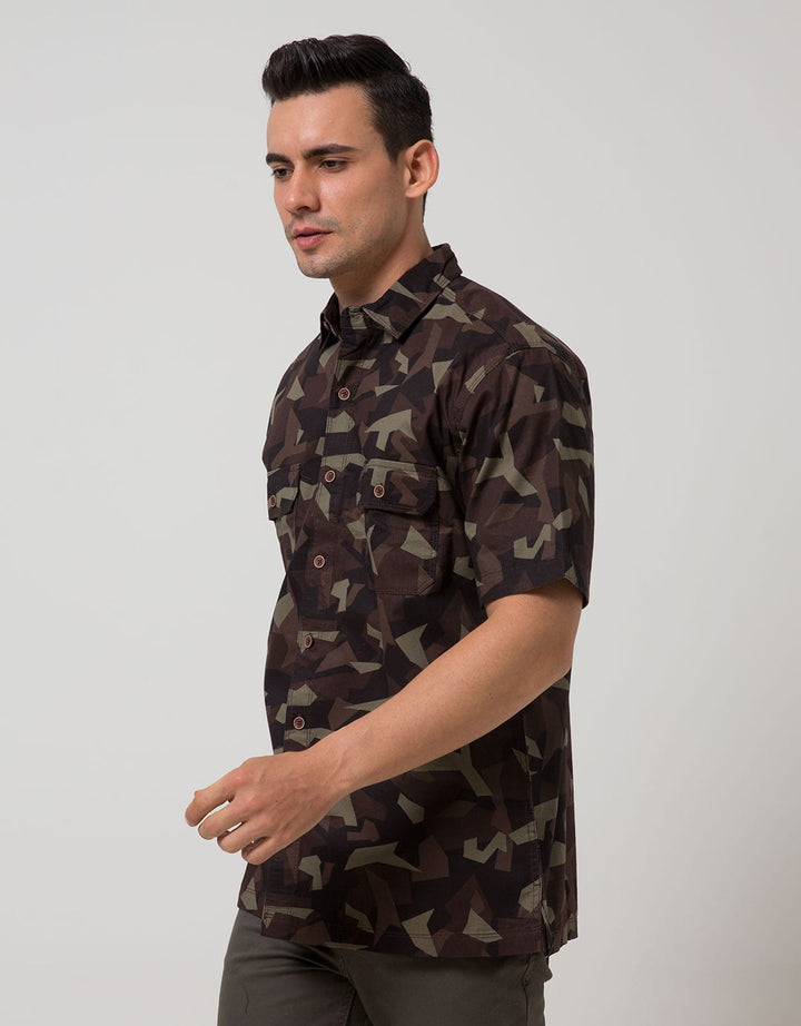Cardinal Casual Men Kemeja Lengan Pendek