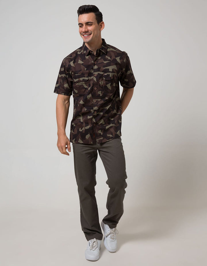 Cardinal Casual Men Kemeja Lengan Pendek