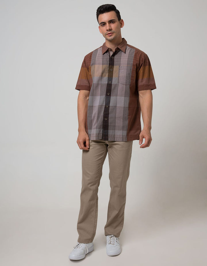 Cardinal Casual Men Kemeja Lengan Pendek