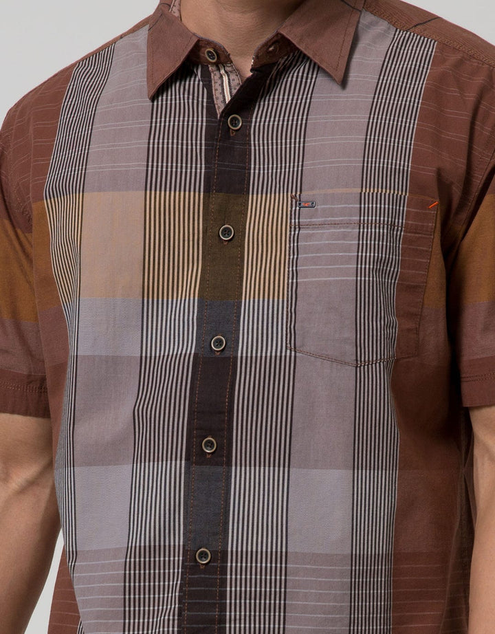 Cardinal Casual Men Kemeja Lengan Pendek