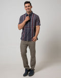 Cardinal Casual Men Kemeja Lengan Pendek
