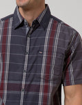Cardinal Casual Men Kemeja Lengan Pendek