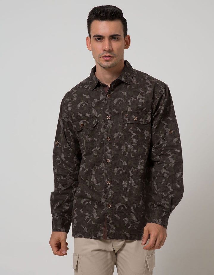 Cardinal Casual Men Kemeja Lengan Panjang