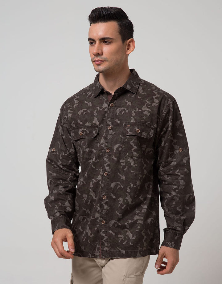 Cardinal Casual Men Kemeja Lengan Panjang