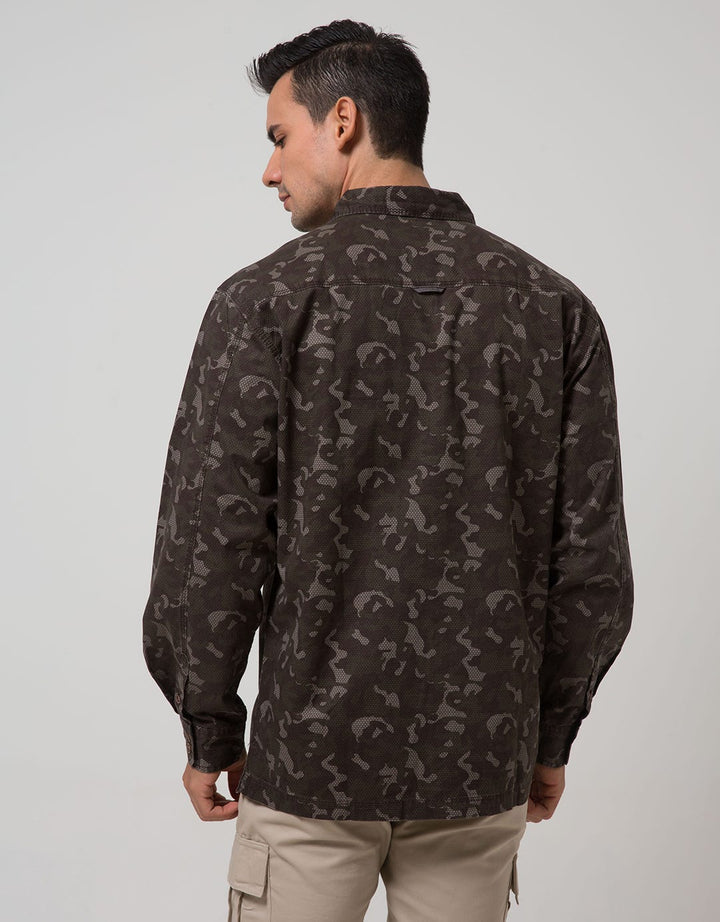 Cardinal Casual Men Kemeja Lengan Panjang