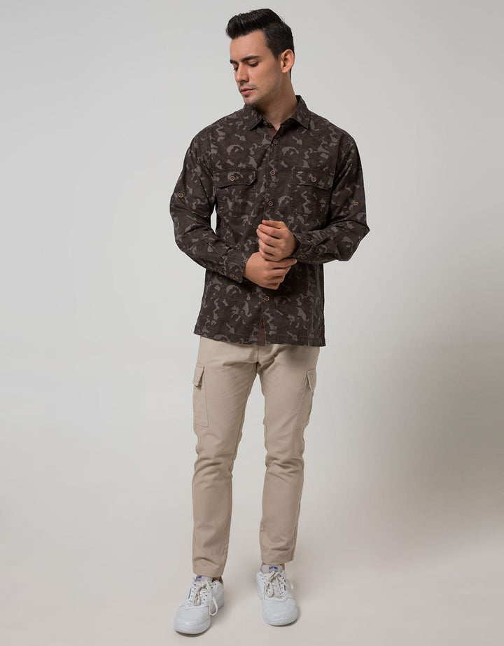 Cardinal Casual Men Kemeja Lengan Panjang