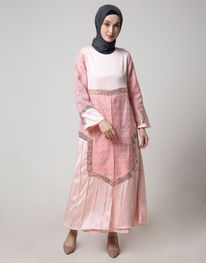 Cardinal Femme Gamis Elegan Bordir